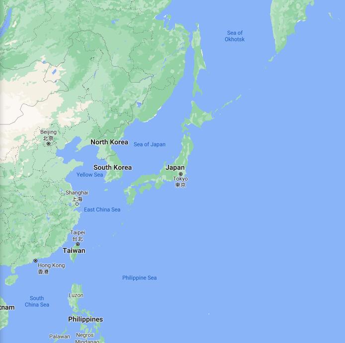 Japan Border Map