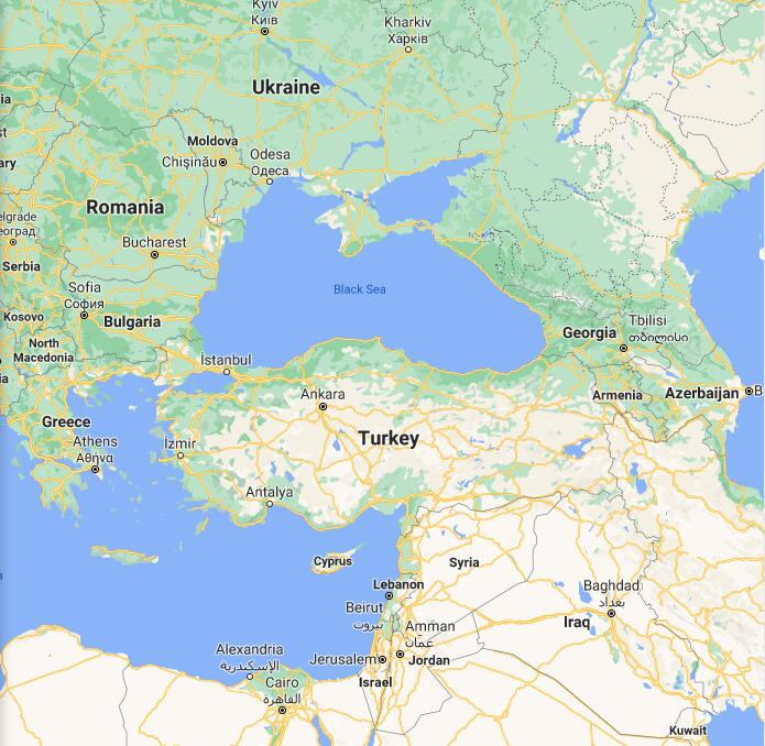 Turkey Border Map